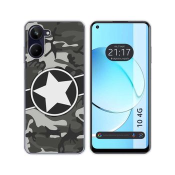 Funda Silicona Realme 10 4g Diseño Camuflaje 02 Dibujos