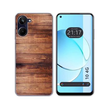 Funda Silicona Realme 10 4g Diseño Madera 02 Dibujos