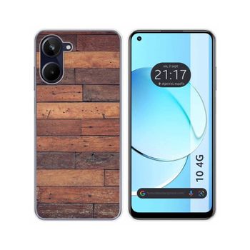 Funda Silicona Realme 10 4g Diseño Madera 03 Dibujos