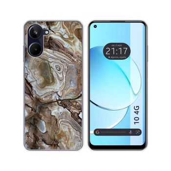 Funda Silicona Realme 10 4g Diseño Mármol 14 Dibujos