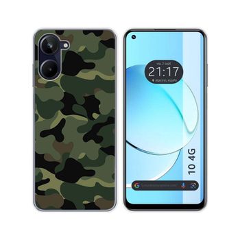 Funda Silicona Realme 10 4g Diseño Camuflaje Dibujos