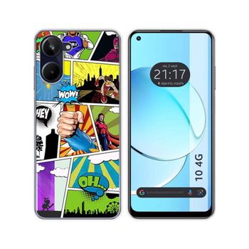 Funda Silicona Realme 10 4g Diseño Comic Dibujos