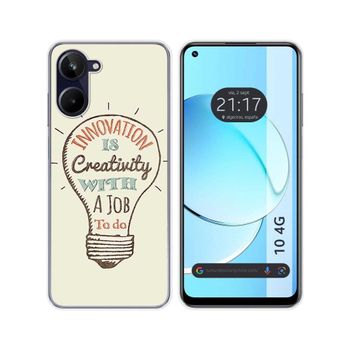 Funda Silicona Realme 10 4g Diseño Creativity Dibujos