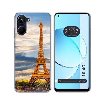 Funda Silicona Realme 10 4g Diseño Paris Dibujos