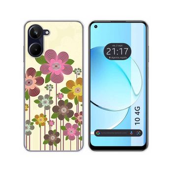 Funda Silicona Realme 10 4g Diseño Primavera En Flor Dibujos