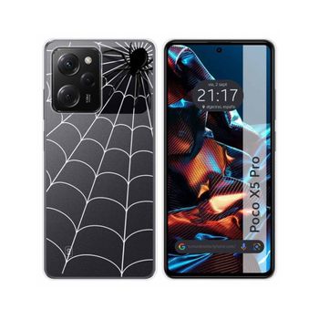 Funda Silicona Transparente Xiaomi Poco X5 Pro 5g Diseño Araña Dibujos