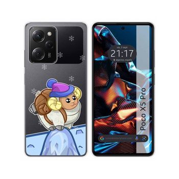 Funda Silicona Transparente Xiaomi Poco X5 Pro 5g Diseño Cabra Dibujos