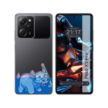 Funda Silicona Transparente Xiaomi Poco X5 Pro 5g Diseño Hipo Dibujos