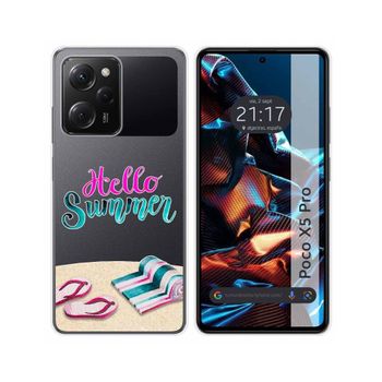 Funda Silicona Transparente Xiaomi Poco X5 Pro 5g Diseño Summer Dibujos