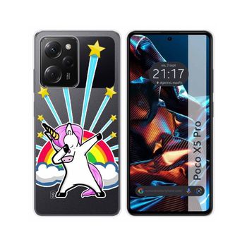 Funda Silicona Transparente Xiaomi Poco X5 Pro 5g Diseño Unicornio Dibujos