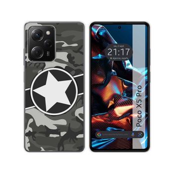 Funda Silicona Xiaomi Poco X5 Pro 5g Diseño Camuflaje 02 Dibujos