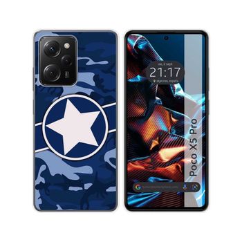 Funda Silicona Xiaomi Poco X5 Pro 5g Diseño Camuflaje 03 Dibujos