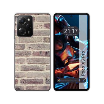 Funda Silicona Xiaomi Poco X5 Pro 5g Diseño Ladrillo 01 Dibujos