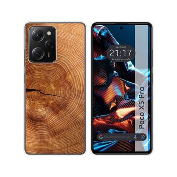 Funda Silicona Xiaomi Poco X5 Pro 5g Diseño Madera 04 Dibujos