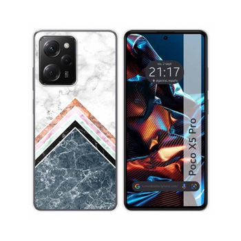 Funda Silicona Xiaomi Poco X5 Pro 5g Diseño Mármol 05 Dibujos