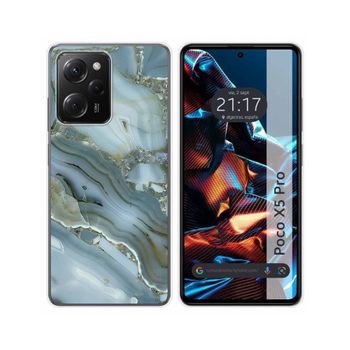 Funda Silicona Xiaomi Poco X5 Pro 5g Diseño Mármol 09 Dibujos