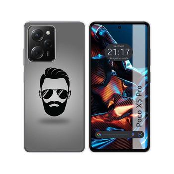 Funda Silicona Xiaomi Poco X5 Pro 5g Diseño Barba Dibujos