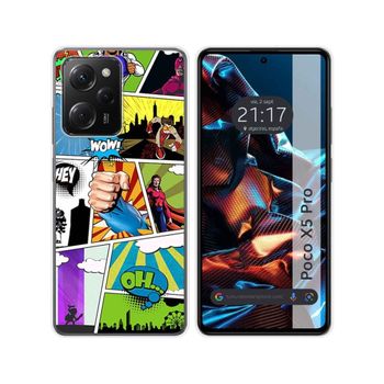 Funda Silicona Xiaomi Poco X5 Pro 5g Diseño Comic Dibujos