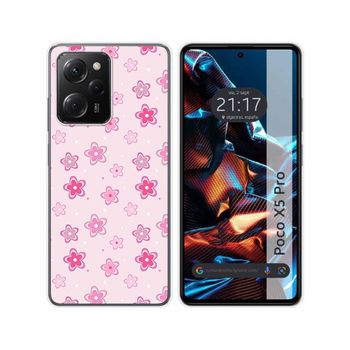 Funda Silicona Xiaomi Poco X5 Pro 5g Diseño Flores Dibujos