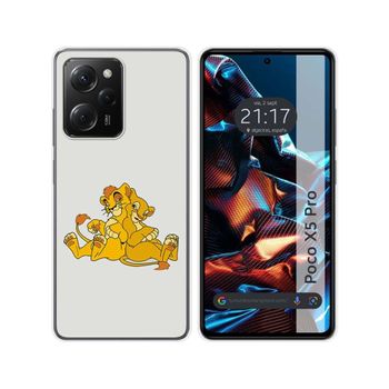 Funda Silicona Xiaomi Poco X5 Pro 5g Diseño Leones Dibujos