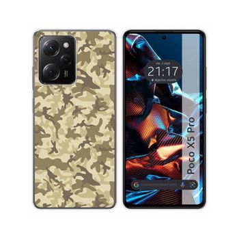 Funda Silicona Xiaomi Poco X5 Pro 5g Diseño Sand Camuflaje Dibujos