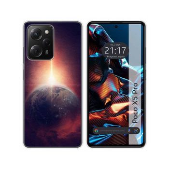 Funda Silicona Xiaomi Poco X5 Pro 5g Diseño Tierra Dibujos