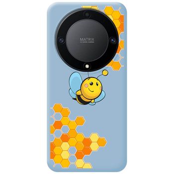 Funda Silicona Líquida Azul Huawei Honor Magic 5 Lite 5g Diseño Abeja Dibujos