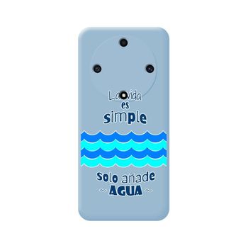 Funda Silicona Líquida Azul Huawei Honor Magic 5 Lite 5g Diseño Agua Dibujos