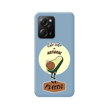 Funda Silicona Líquida Azul Xiaomi Poco X5 Pro 5g Diseño Culo Natural Dibujos