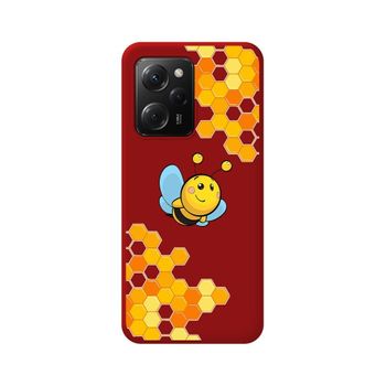 Funda Silicona Líquida Roja Xiaomi Poco X5 Pro 5g Diseño Abeja Dibujos