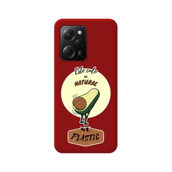 Funda Silicona Líquida Roja Xiaomi Poco X5 Pro 5g Diseño Culo Natural Dibujos