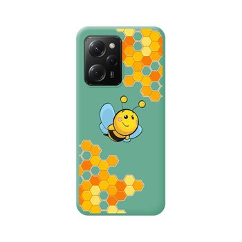 Funda Silicona Líquida Verde Xiaomi Poco X5 Pro 5g Diseño Abeja Dibujos