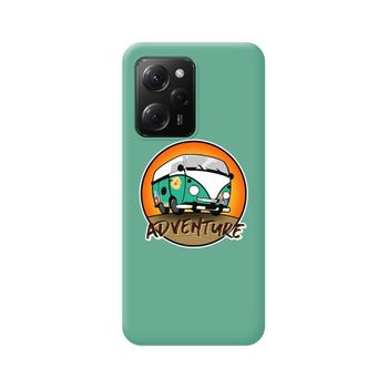 Funda Silicona Líquida Verde Xiaomi Poco X5 Pro 5g Diseño Adventure Dibujos