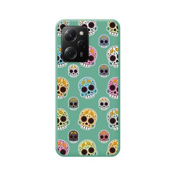 Funda Silicona Líquida Verde Xiaomi Poco X5 Pro 5g Diseño Catrina Dibujos