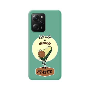 Funda Silicona Líquida Verde Xiaomi Poco X5 Pro 5g Diseño Culo Natural Dibujos