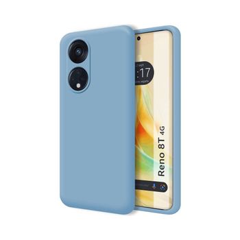 Funda Silicona Líquida Ultra Suave Para Oppo Reno 8t 4g Color Azul