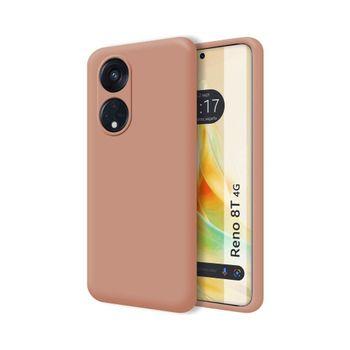 Funda Silicona Líquida Ultra Suave Para Oppo Reno 8t 4g Color Rosa