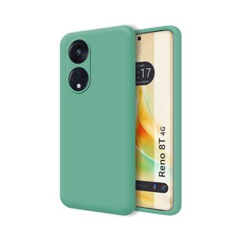 Funda Silicona Líquida Ultra Suave Para Oppo Reno 8t 4g Color Verde