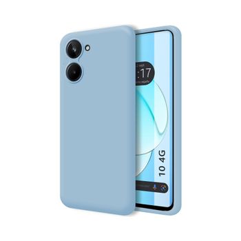 Funda Silicona Líquida Ultra Suave Realme 10 4g Color Azul