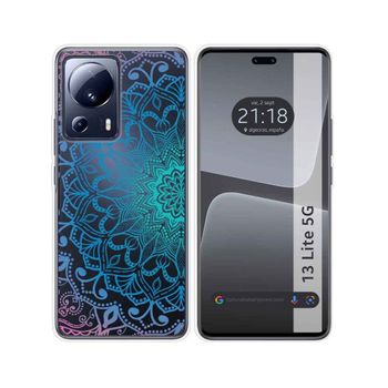 Funda Silicona Transparente Para Xiaomi 13 Lite 5g Diseño Mandala Dibujos