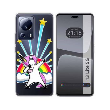 Funda Silicona Transparente Para Xiaomi 13 Lite 5g Diseño Unicornio Dibujos