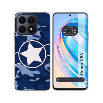 Funda Silicona Para Huawei Honor X8a Diseño Camuflaje 03 Dibujos