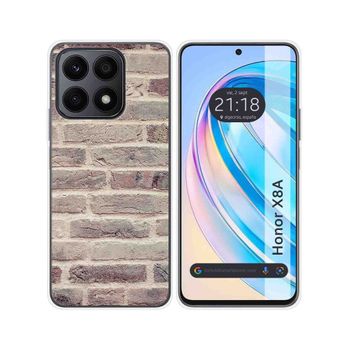 Funda Silicona Para Huawei Honor X8a Diseño Ladrillo 01 Dibujos