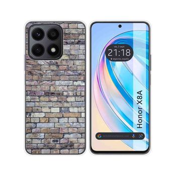 Funda Silicona Para Huawei Honor X8a Diseño Ladrillo 02 Dibujos