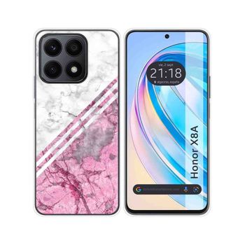 Funda Silicona Para Huawei Honor X8a Diseño Mármol 03 Dibujos