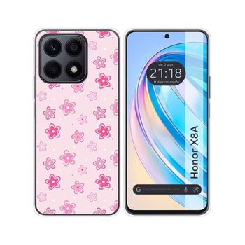 Funda Silicona Para Huawei Honor X8a Diseño Flores Dibujos