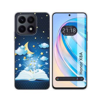 Funda Silicona Para Huawei Honor X8a Diseño Libro Cuentos Dibujos