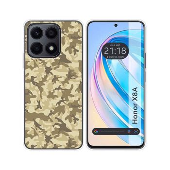 Funda Silicona Para Huawei Honor X8a Diseño Sand Camuflaje Dibujos