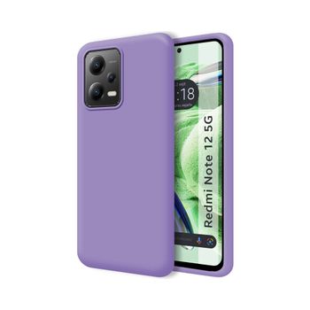 Funda Silicona Líquida Ultra Suave Xiaomi Redmi Note 12 5g Color Morada