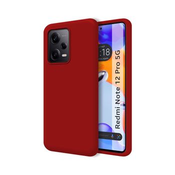 Funda Silicona Líquida Ultra Suave Xiaomi Redmi Note 12 Pro 5g Color Roja